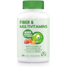 Multivitamin and Fiber for Digestive Health and Immunity Vitamin C D3 Zinc Omega 3 Fish Oil Kids Fiber Vitamin Gummies